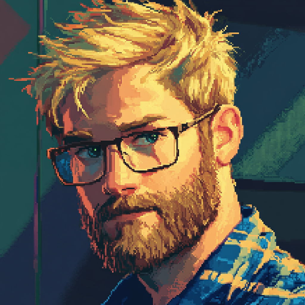 Artistic rendering of Brandon in style of game cards